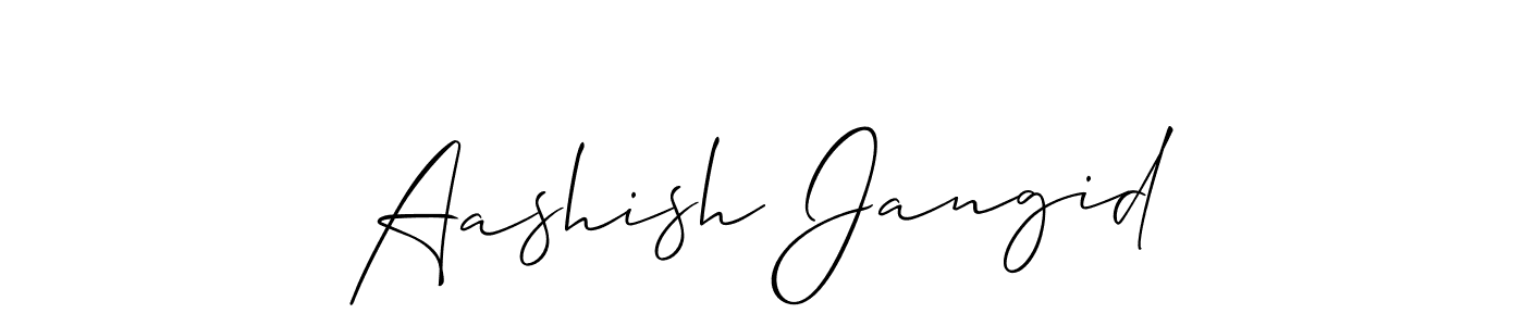 This is the best signature style for the Aashish Jangid name. Also you like these signature font (Allison_Script). Mix name signature. Aashish Jangid signature style 2 images and pictures png