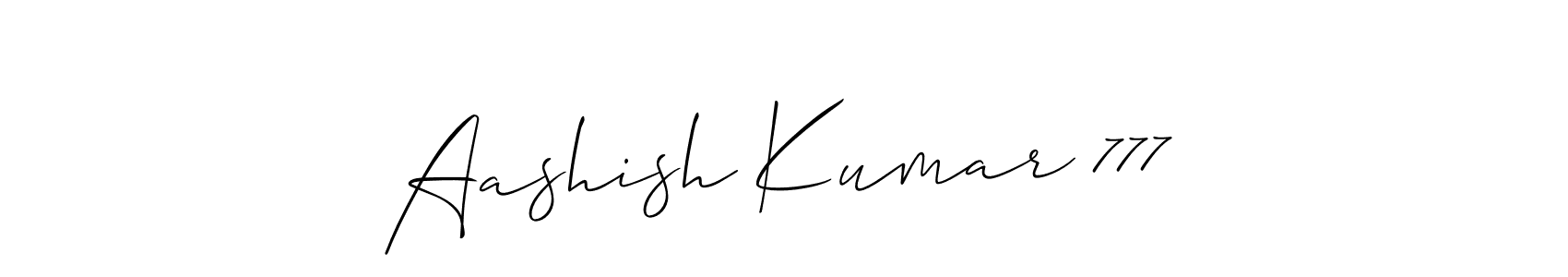 Make a short Aashish Kumar 777 signature style. Manage your documents anywhere anytime using Allison_Script. Create and add eSignatures, submit forms, share and send files easily. Aashish Kumar 777 signature style 2 images and pictures png