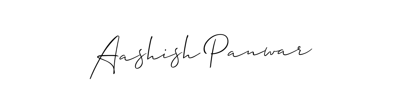 Design your own signature with our free online signature maker. With this signature software, you can create a handwritten (Allison_Script) signature for name Aashish Panwar. Aashish Panwar signature style 2 images and pictures png