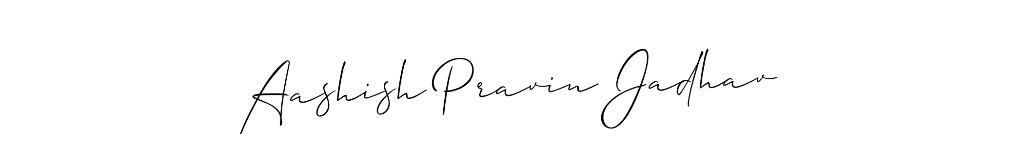 Also You can easily find your signature by using the search form. We will create Aashish Pravin Jadhav name handwritten signature images for you free of cost using Allison_Script sign style. Aashish Pravin Jadhav signature style 2 images and pictures png