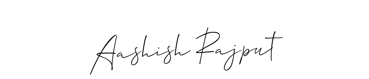 Create a beautiful signature design for name Aashish Rajput. With this signature (Allison_Script) fonts, you can make a handwritten signature for free. Aashish Rajput signature style 2 images and pictures png