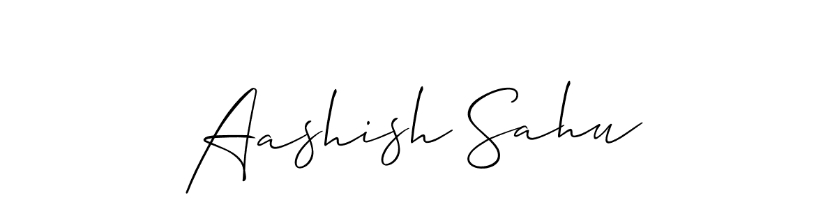 Also we have Aashish Sahu name is the best signature style. Create professional handwritten signature collection using Allison_Script autograph style. Aashish Sahu signature style 2 images and pictures png