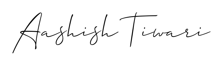 The best way (Allison_Script) to make a short signature is to pick only two or three words in your name. For converting this name Aashish Tiwari. Aashish Tiwari signature style 2 images and pictures png