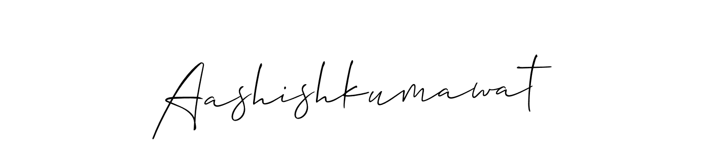 Design your own signature with our free online signature maker. With this signature software, you can create a handwritten (Allison_Script) signature for name Aashishkumawat. Aashishkumawat signature style 2 images and pictures png