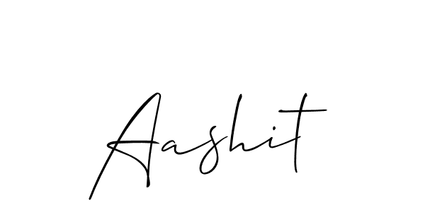 Make a beautiful signature design for name Aashit. With this signature (Allison_Script) style, you can create a handwritten signature for free. Aashit signature style 2 images and pictures png