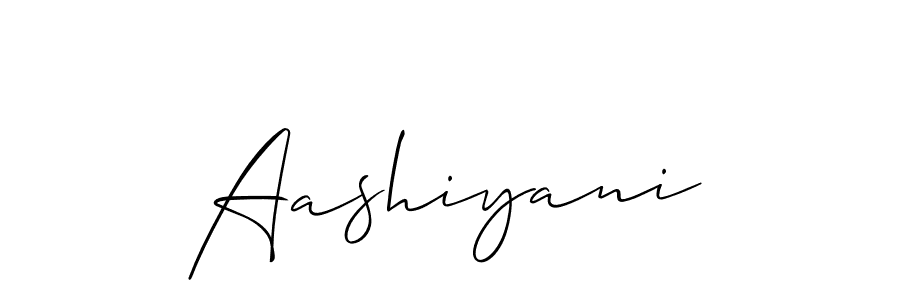 It looks lik you need a new signature style for name Aashiyani. Design unique handwritten (Allison_Script) signature with our free signature maker in just a few clicks. Aashiyani signature style 2 images and pictures png