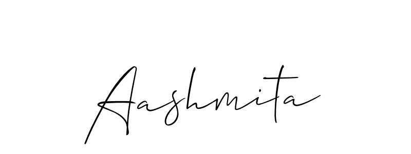 How to make Aashmita name signature. Use Allison_Script style for creating short signs online. This is the latest handwritten sign. Aashmita signature style 2 images and pictures png
