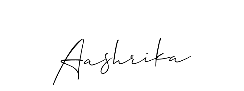 if you are searching for the best signature style for your name Aashrika. so please give up your signature search. here we have designed multiple signature styles  using Allison_Script. Aashrika signature style 2 images and pictures png