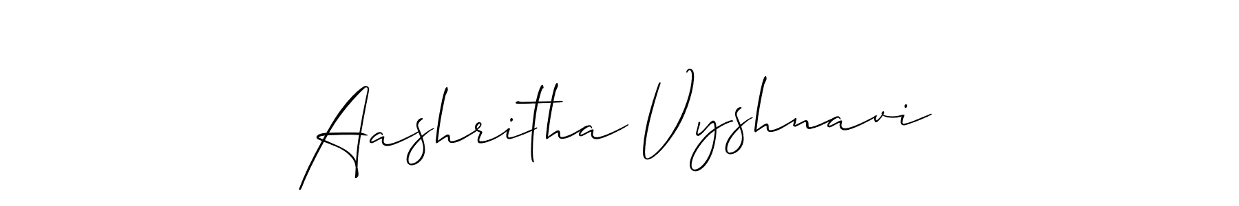 You should practise on your own different ways (Allison_Script) to write your name (Aashritha Vyshnavi) in signature. don't let someone else do it for you. Aashritha Vyshnavi signature style 2 images and pictures png