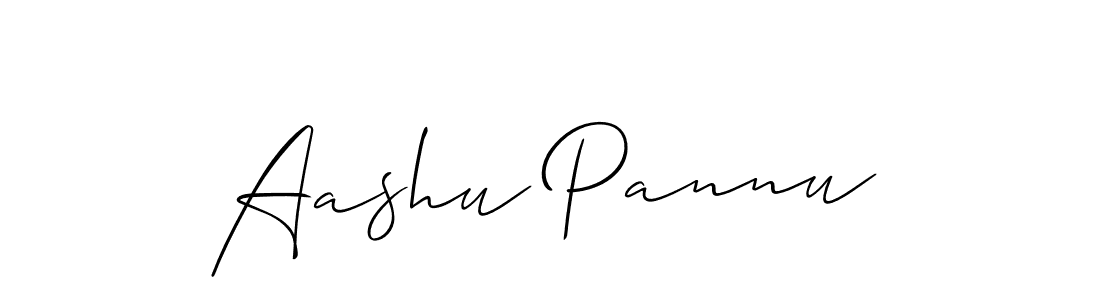 Also You can easily find your signature by using the search form. We will create Aashu Pannu name handwritten signature images for you free of cost using Allison_Script sign style. Aashu Pannu signature style 2 images and pictures png