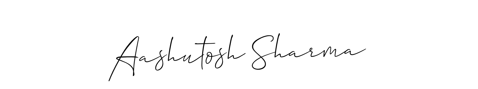 Create a beautiful signature design for name Aashutosh Sharma. With this signature (Allison_Script) fonts, you can make a handwritten signature for free. Aashutosh Sharma signature style 2 images and pictures png