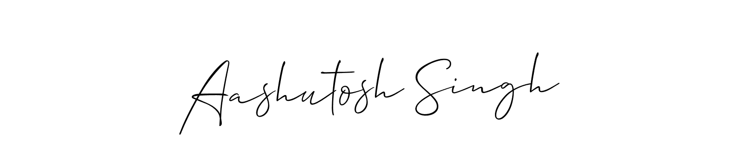 How to make Aashutosh Singh name signature. Use Allison_Script style for creating short signs online. This is the latest handwritten sign. Aashutosh Singh signature style 2 images and pictures png