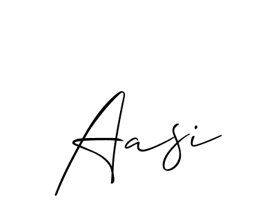 Also we have Aasi name is the best signature style. Create professional handwritten signature collection using Allison_Script autograph style. Aasi signature style 2 images and pictures png