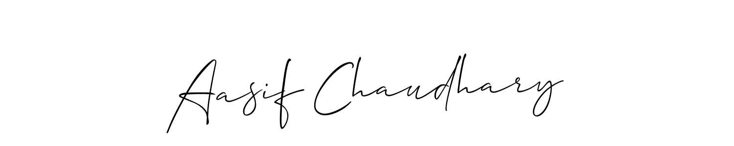 You should practise on your own different ways (Allison_Script) to write your name (Aasif Chaudhary) in signature. don't let someone else do it for you. Aasif Chaudhary signature style 2 images and pictures png