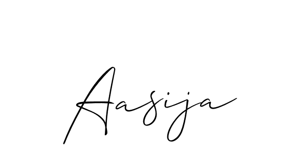 Make a beautiful signature design for name Aasija. With this signature (Allison_Script) style, you can create a handwritten signature for free. Aasija signature style 2 images and pictures png