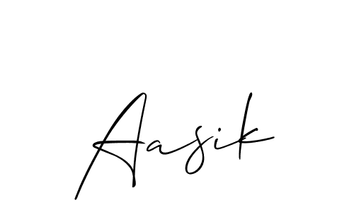 Aasik stylish signature style. Best Handwritten Sign (Allison_Script) for my name. Handwritten Signature Collection Ideas for my name Aasik. Aasik signature style 2 images and pictures png