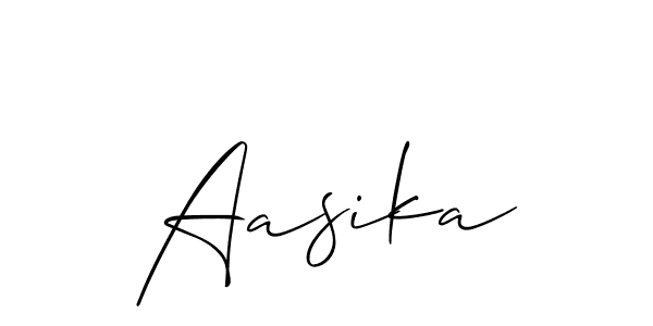 Best and Professional Signature Style for Aasika. Allison_Script Best Signature Style Collection. Aasika signature style 2 images and pictures png