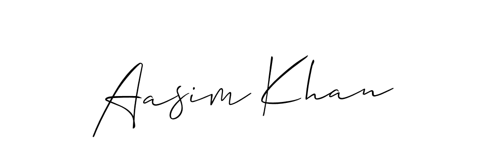 Similarly Allison_Script is the best handwritten signature design. Signature creator online .You can use it as an online autograph creator for name Aasim Khan. Aasim Khan signature style 2 images and pictures png