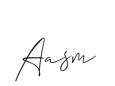 It looks lik you need a new signature style for name Aasm. Design unique handwritten (Allison_Script) signature with our free signature maker in just a few clicks. Aasm signature style 2 images and pictures png