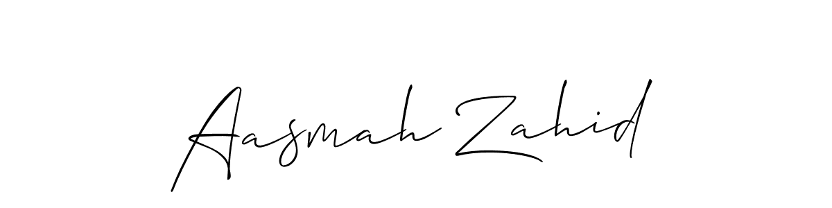 if you are searching for the best signature style for your name Aasmah Zahid. so please give up your signature search. here we have designed multiple signature styles  using Allison_Script. Aasmah Zahid signature style 2 images and pictures png