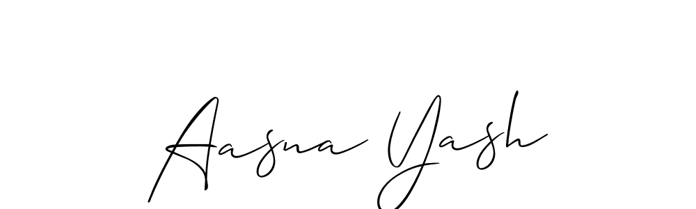 How to Draw Aasna Yash signature style? Allison_Script is a latest design signature styles for name Aasna Yash. Aasna Yash signature style 2 images and pictures png