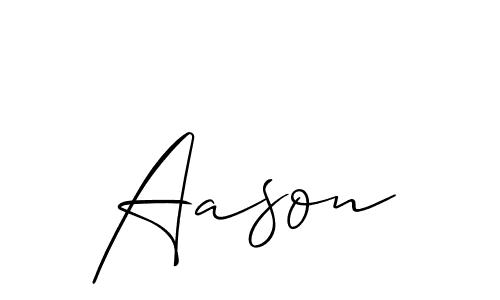 How to make Aason name signature. Use Allison_Script style for creating short signs online. This is the latest handwritten sign. Aason signature style 2 images and pictures png