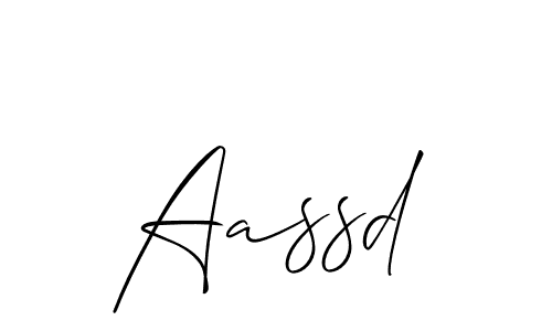 Create a beautiful signature design for name Aassd. With this signature (Allison_Script) fonts, you can make a handwritten signature for free. Aassd signature style 2 images and pictures png