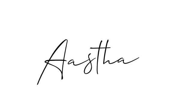 Best and Professional Signature Style for Aastha. Allison_Script Best Signature Style Collection. Aastha signature style 2 images and pictures png