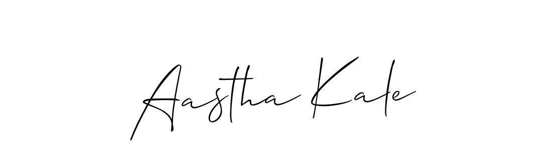 Make a beautiful signature design for name Aastha Kale. Use this online signature maker to create a handwritten signature for free. Aastha Kale signature style 2 images and pictures png