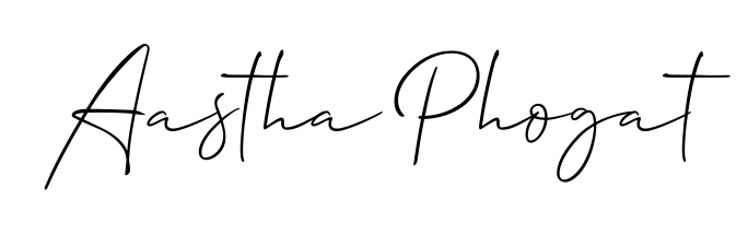 Download transparent PNG signature for name Aastha Phogat styled with Allison_Script font. Ready to paste directly into PDF and Word agreements. Aastha Phogat signature style 2 images and pictures png