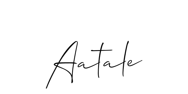 Make a short Aatale signature style. Manage your documents anywhere anytime using Allison_Script. Create and add eSignatures, submit forms, share and send files easily. Aatale signature style 2 images and pictures png