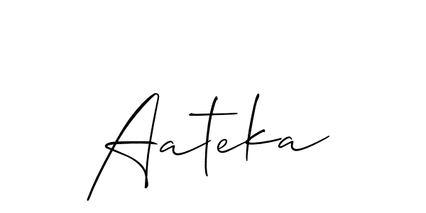 Similarly Allison_Script is the best handwritten signature design. Signature creator online .You can use it as an online autograph creator for name Aateka. Aateka signature style 2 images and pictures png