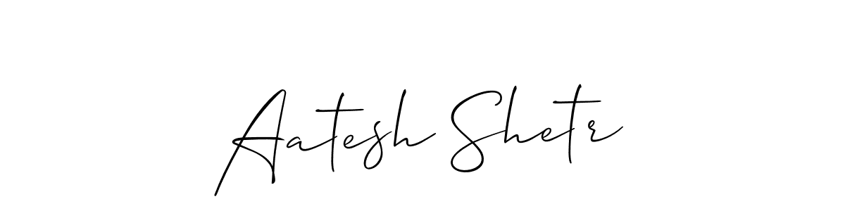 It looks lik you need a new signature style for name Aatesh Shetr. Design unique handwritten (Allison_Script) signature with our free signature maker in just a few clicks. Aatesh Shetr signature style 2 images and pictures png