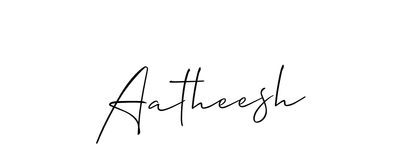 Also we have Aatheesh name is the best signature style. Create professional handwritten signature collection using Allison_Script autograph style. Aatheesh signature style 2 images and pictures png