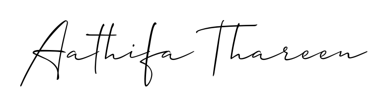 Express your personality with a custom Aathifa Thareen signature crafted with Allison_Script typography. Free transparent PNG download available. Aathifa Thareen signature style 2 images and pictures png