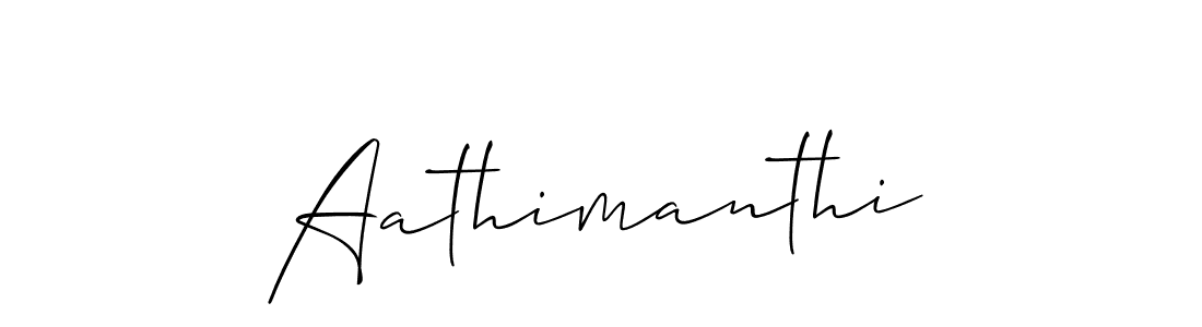 Also we have Aathimanthi name is the best signature style. Create professional handwritten signature collection using Allison_Script autograph style. Aathimanthi signature style 2 images and pictures png