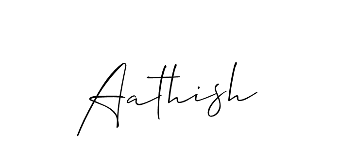 if you are searching for the best signature style for your name Aathish. so please give up your signature search. here we have designed multiple signature styles  using Allison_Script. Aathish signature style 2 images and pictures png