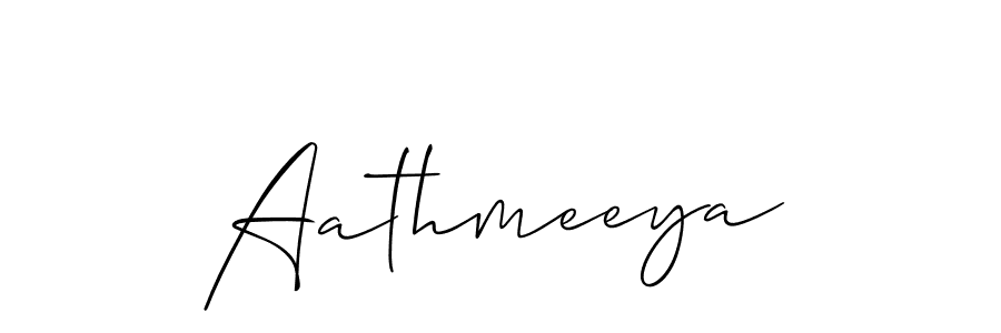 How to make Aathmeeya name signature. Use Allison_Script style for creating short signs online. This is the latest handwritten sign. Aathmeeya signature style 2 images and pictures png