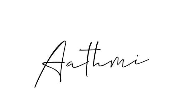 Make a beautiful signature design for name Aathmi. With this signature (Allison_Script) style, you can create a handwritten signature for free. Aathmi signature style 2 images and pictures png