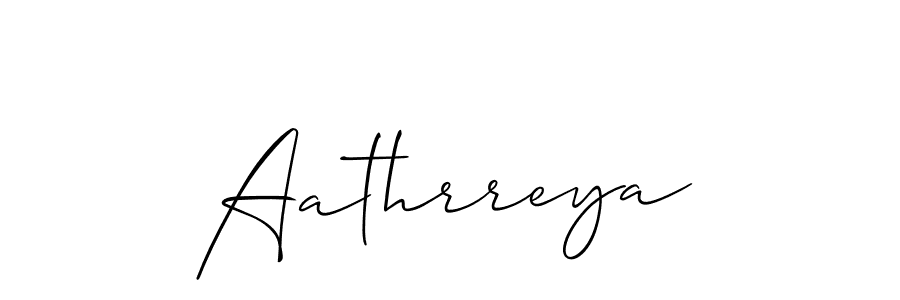 Make a short Aathrreya signature style. Manage your documents anywhere anytime using Allison_Script. Create and add eSignatures, submit forms, share and send files easily. Aathrreya signature style 2 images and pictures png