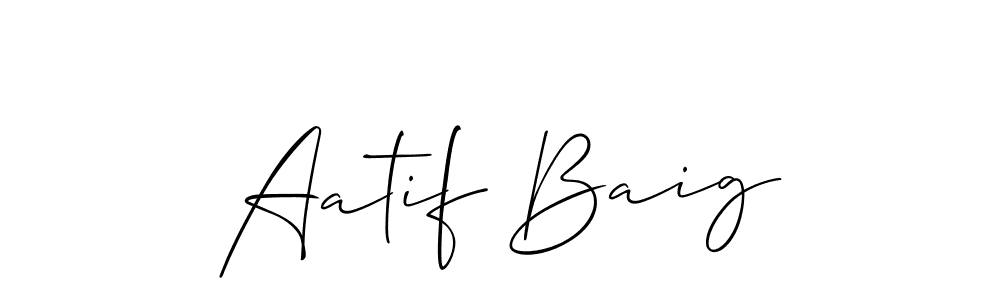 See photos of Aatif Baig official signature by Spectra . Check more albums & portfolios. Read reviews & check more about Allison_Script font. Aatif Baig signature style 2 images and pictures png