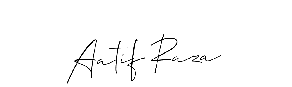 Make a beautiful signature design for name Aatif Raza. Use this online signature maker to create a handwritten signature for free. Aatif Raza signature style 2 images and pictures png