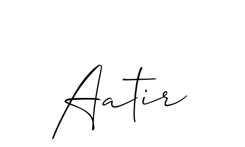 How to make Aatir name signature. Use Allison_Script style for creating short signs online. This is the latest handwritten sign. Aatir signature style 2 images and pictures png