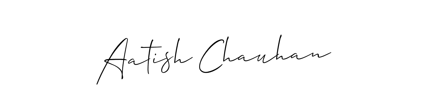 Create a beautiful signature design for name Aatish Chauhan. With this signature (Allison_Script) fonts, you can make a handwritten signature for free. Aatish Chauhan signature style 2 images and pictures png