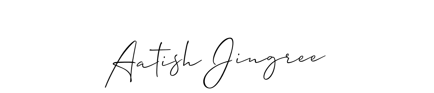 Best and Professional Signature Style for Aatish Jingree. Allison_Script Best Signature Style Collection. Aatish Jingree signature style 2 images and pictures png
