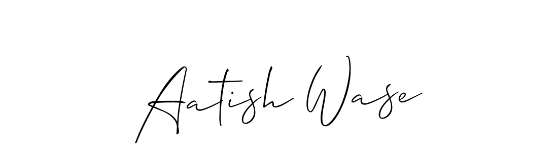 This is the best signature style for the Aatish Wase name. Also you like these signature font (Allison_Script). Mix name signature. Aatish Wase signature style 2 images and pictures png