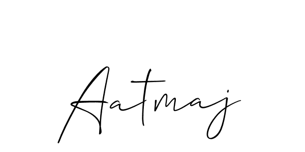 Similarly Allison_Script is the best handwritten signature design. Signature creator online .You can use it as an online autograph creator for name Aatmaj. Aatmaj signature style 2 images and pictures png