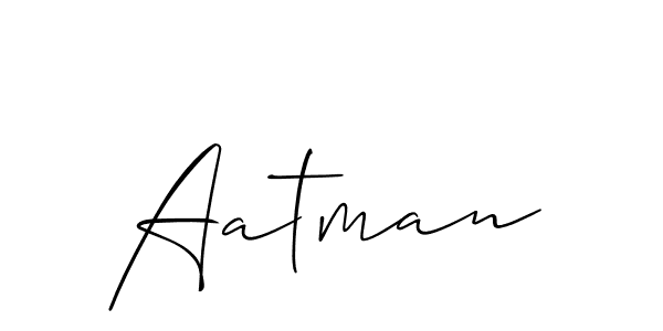 The best way (Allison_Script) to make a short signature is to pick only two or three words in your name. The name Aatman include a total of six letters. For converting this name. Aatman signature style 2 images and pictures png