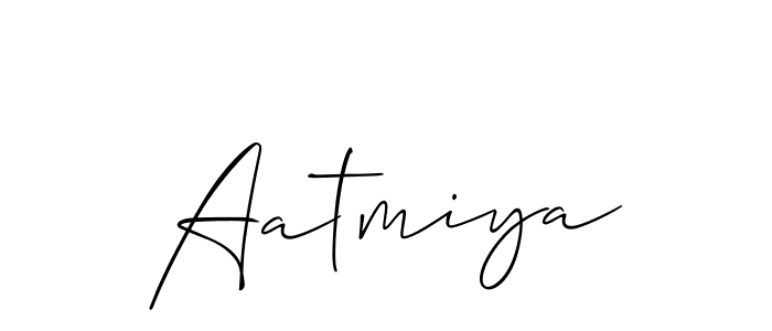 Make a short Aatmiya signature style. Manage your documents anywhere anytime using Allison_Script. Create and add eSignatures, submit forms, share and send files easily. Aatmiya signature style 2 images and pictures png