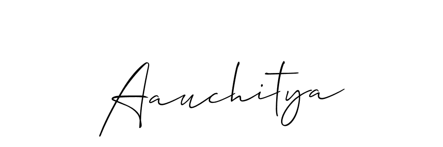 Also we have Aauchitya name is the best signature style. Create professional handwritten signature collection using Allison_Script autograph style. Aauchitya signature style 2 images and pictures png